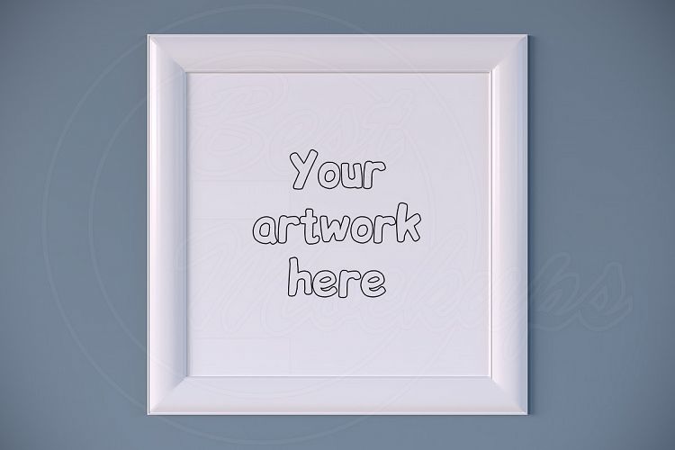 Professional white mock up frame jpg png psd