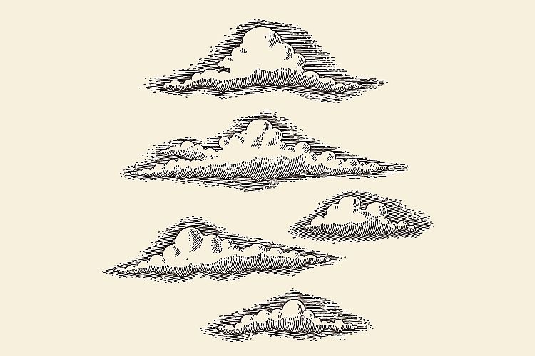 Retro clouds