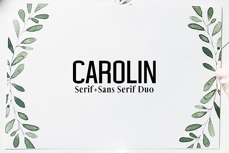 Carolin Duo Font Family Pack