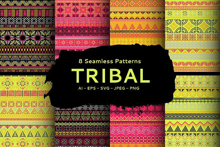 Tribal Vector Seamless Patterns