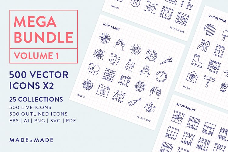 Line Icons – Mega Bundle Vol 1