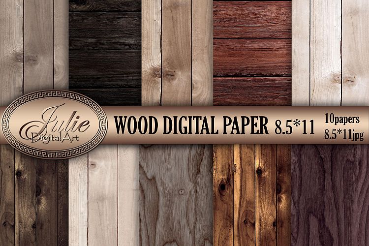 Wood digital paper 8. 5 x 11 Natural wood background