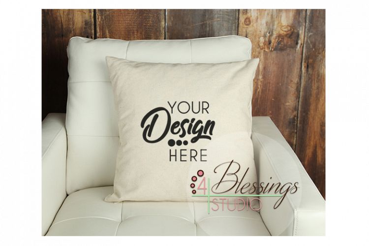 Pillow Mockup Canvas Pillow Mockup Pillow Stock Photo Rustic