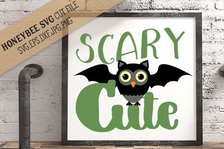 Scary Cute Bat SVG Cut File