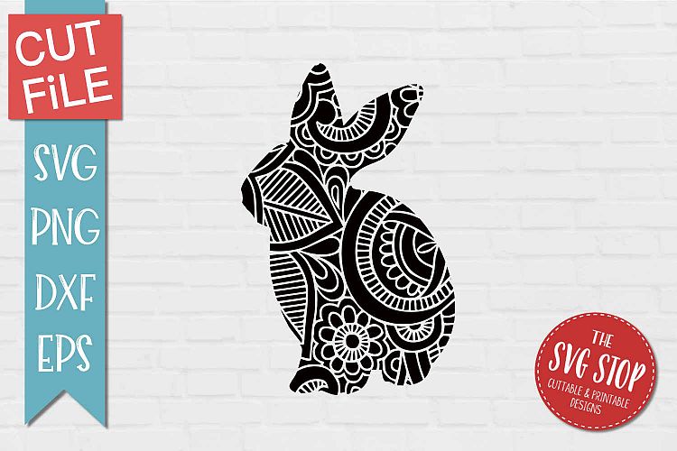 Download Mandala Bunny - SVG, PNG, DXF, EPS (344700) | SVGs ...