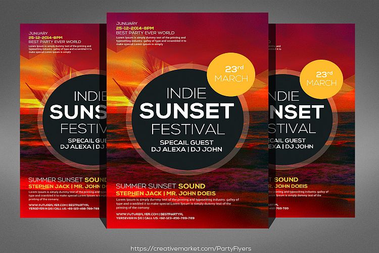 Fresh Summer Events Flyer Template
