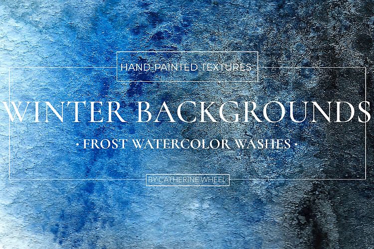 Watercolor Winter Frost Texture