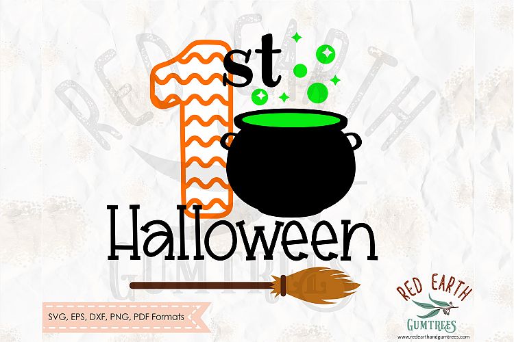 First Halloween, 1st Halloween in SVG, DXF, PNG, EPS, PDF