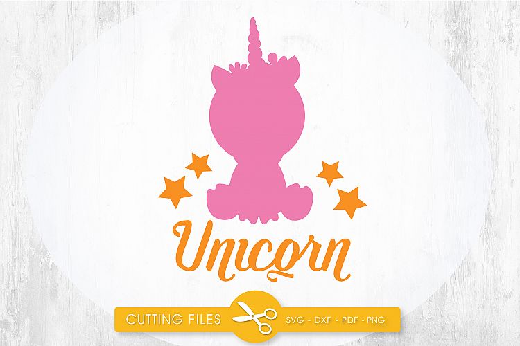 Unicorn-Baby cutting files svg, dxf, pdf, eps included - cut files for cricut and silhouette - Cutting Files SG