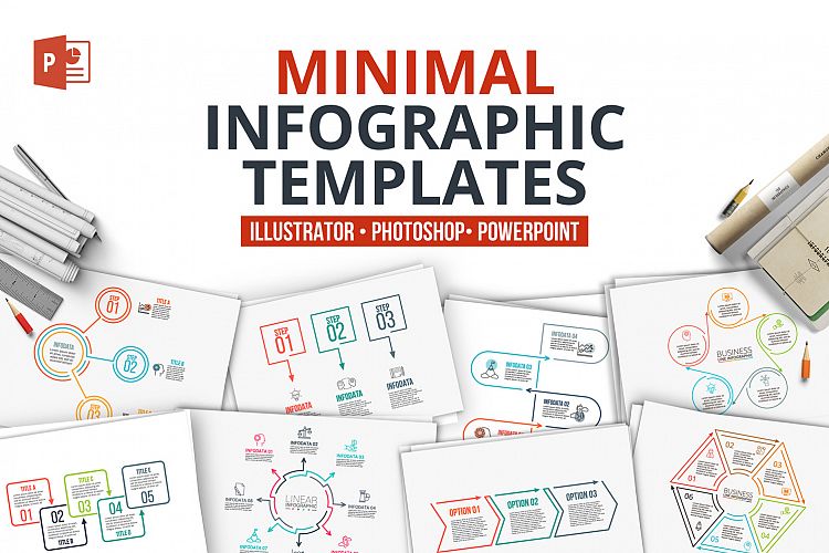 Minimal infographic PPT presentation