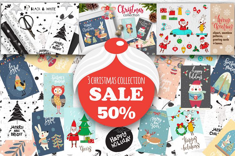 3 Christmas collection - sale 50%
