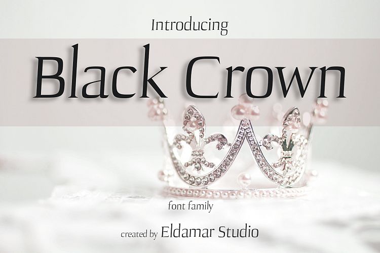 Black crown Font
