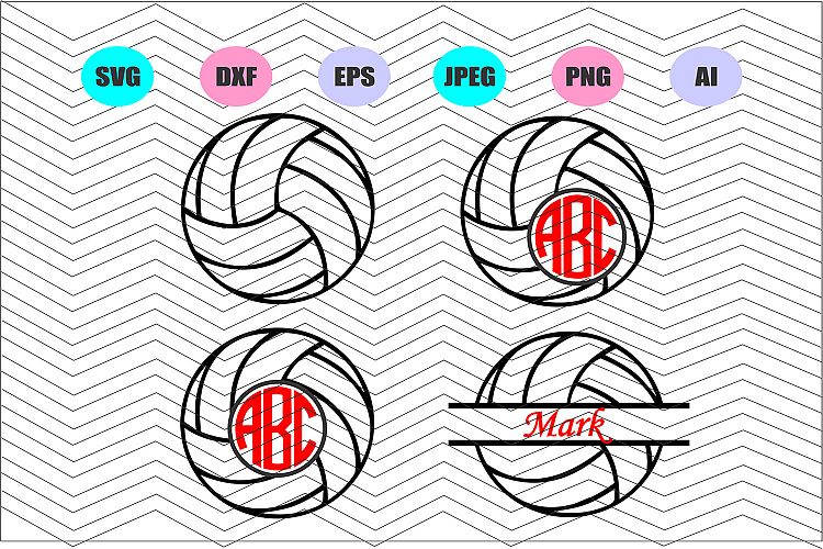 Volleyball Svg,Ball Svg Vector File Silhouette Cricut Decal