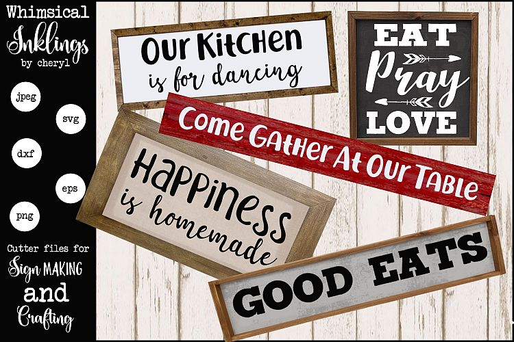 Our Kitchen SVG set