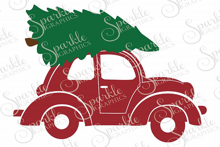 Christmas Trees  Car File Set | SVG, EPS, DXF, PNG