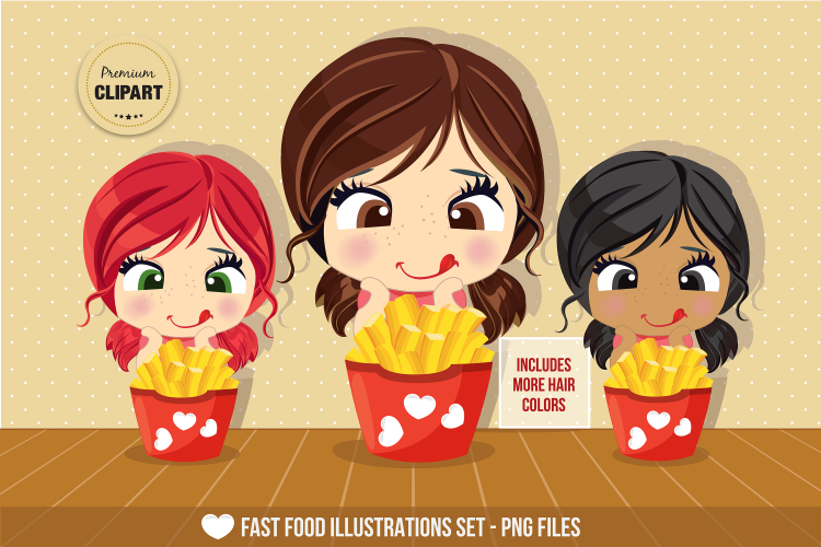 Fast food graphics, Fast food illustrations, Food stickers