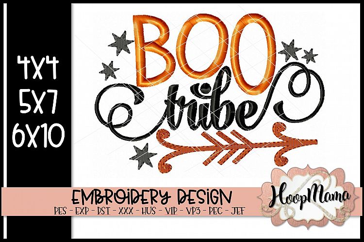 Boo Tribe - Halloween Embroidery Design