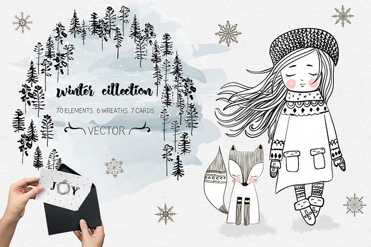 Winter collection. Big holliday set