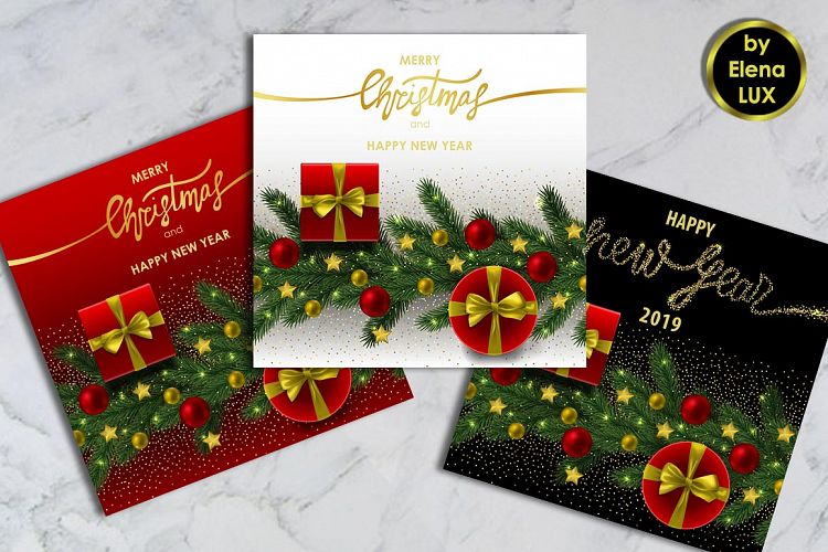 Winter Holiday Card Set