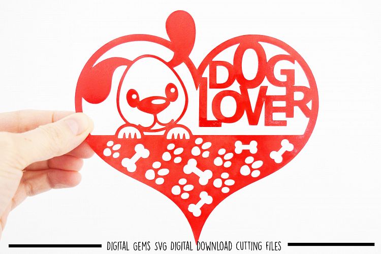 Dog lover paper cut SVG / DXF / EPS files