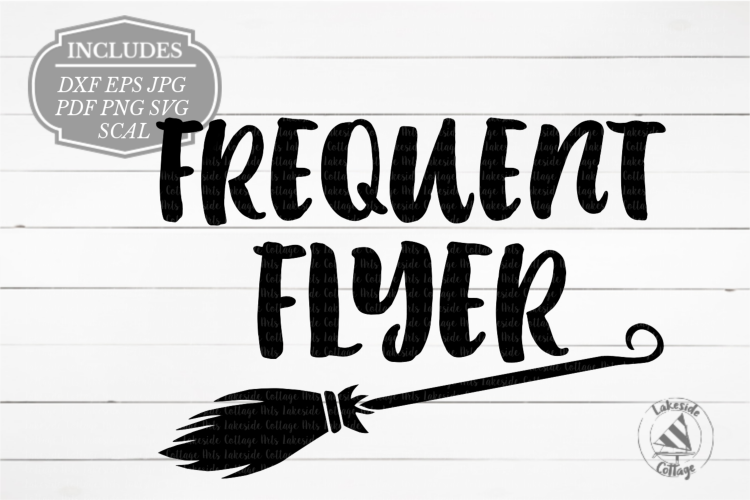 Frequent Flyer Halloween Witch SVG Design