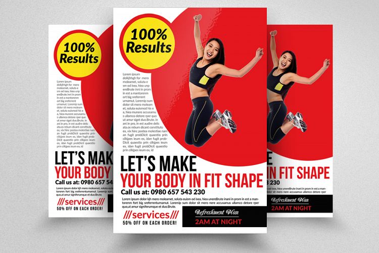 Body Fitness Flyer Template