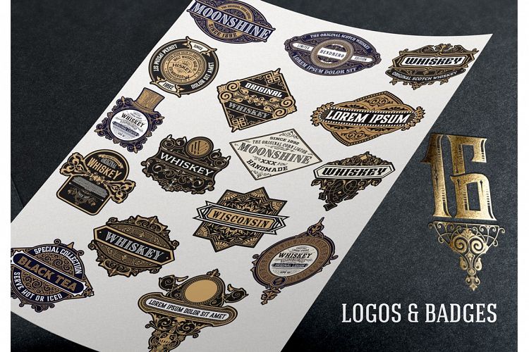 16 Ornamental Logos and Badges