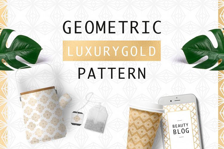 Geometric Luxurygold Pattern