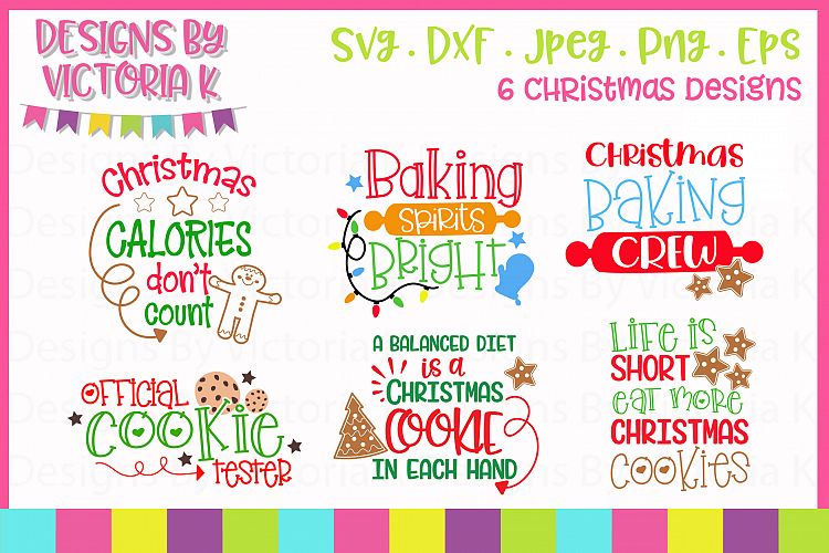 Christmas Cookies, Baking, Christmas, SVG, DXF, PNG ...