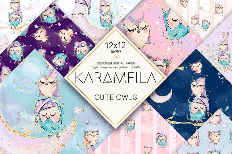 Cute Owls Patterns