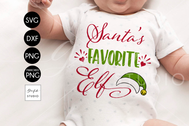 Santas Favorite Elf CHRISTMAS SVG File, DXF file, PNG file