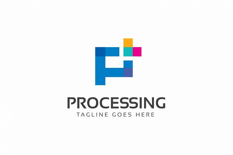 Processing P Letter Logo