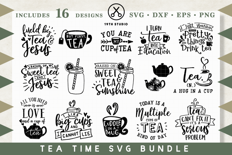 Tea time SVG Bundle - MB30