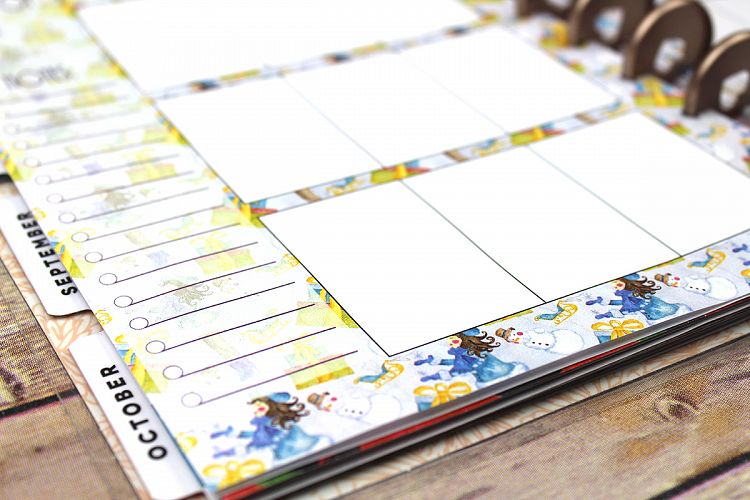 Happy Planner PRINTABLE, Weekly Insert Refill, Christmas, Gifts, Snowman, Printable, Planner Printable, 7 x 9.25, Mambi Happy Planner