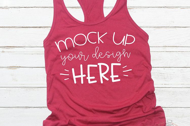 Mock up Next Level 1533 Scarlet Mockup