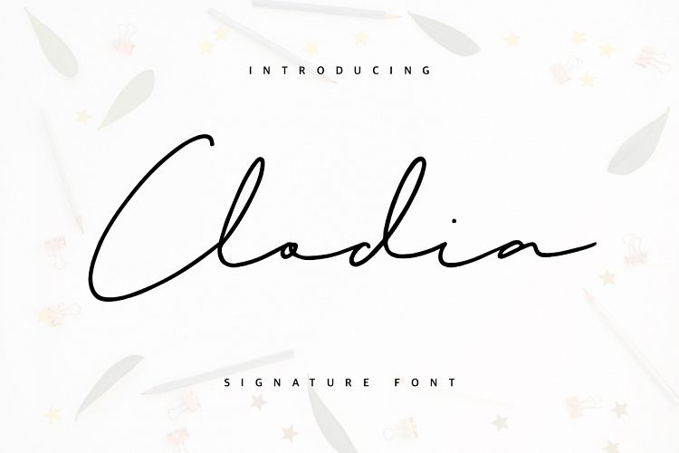 Clodia Signature Font