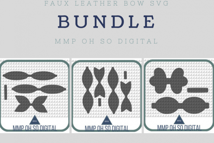 Faux Leather Bow SVG Bundle, Bow Template, Bow SVG, Template Bundle, SVG Bundle, Scalloped Bow svg, Baby Shower Gifts