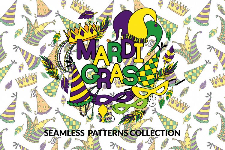 Mardi Gras - Seamless Patterns Joyful Collection