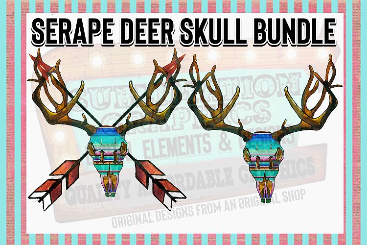 Download Serape Deer Skull Bundle Sublimation Digital Download ...