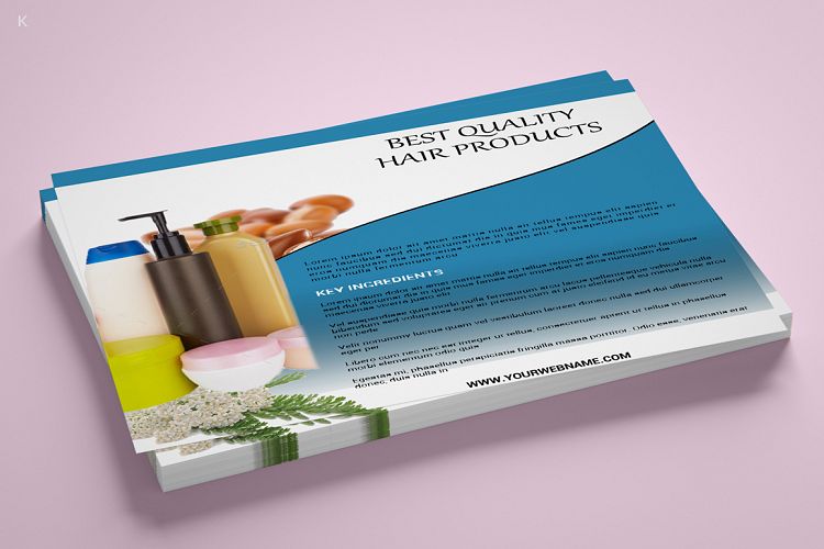 Hair Products Flyer Template