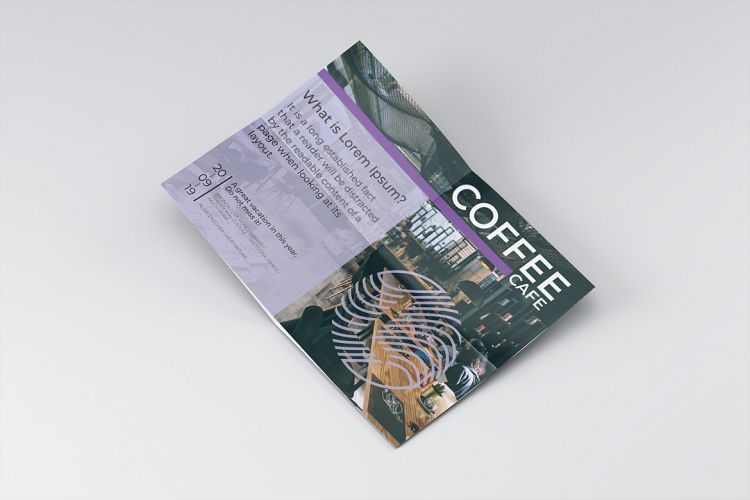 Coffee cafe flyer