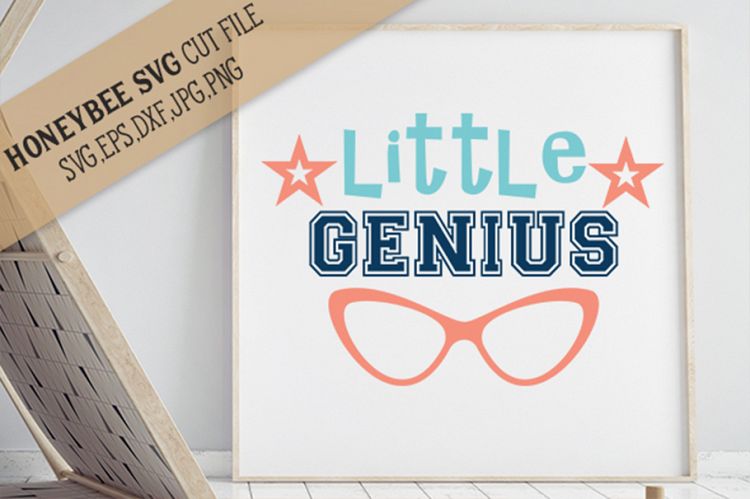 Little Genius Girl SVG Cut File