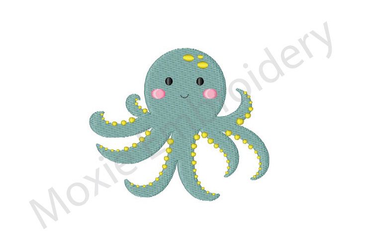 Octopus Embroidery Design