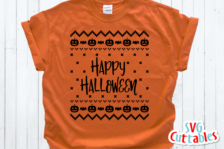 Happy Halloween Sweater | SVG Cut File