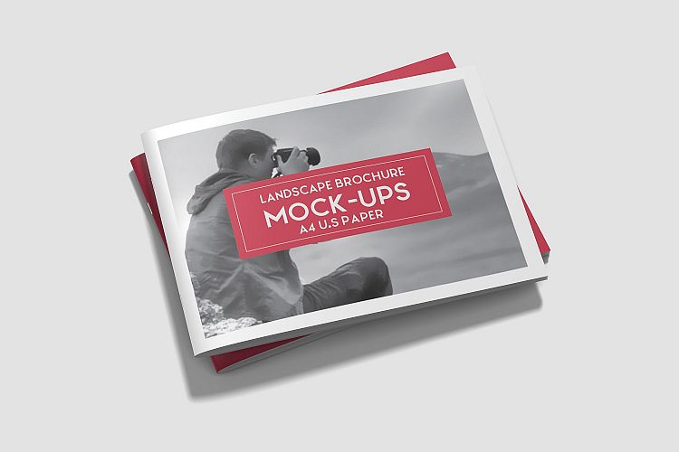 Landscape Brochure/Magazine Mockup