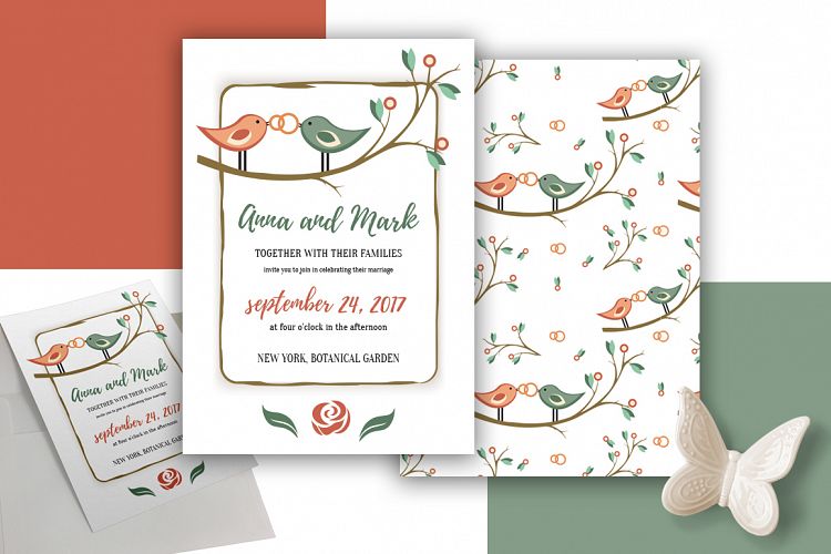 Wedding Set - love birds 