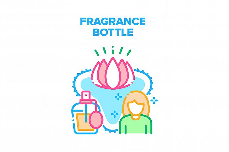 Fragrance Bottle Vector Concept Color Illustration example image 1