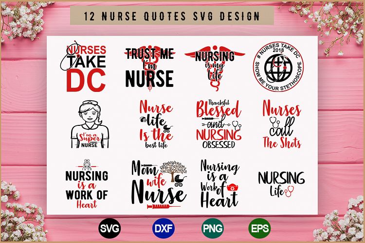 12 Nurse SVG Design Bundle, Nurse Life Bundle svg , Nursing