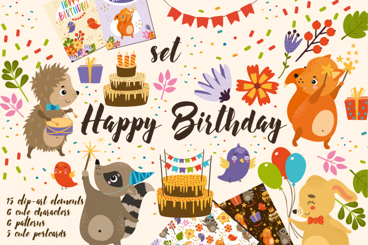 Set Happy Birthday for kid