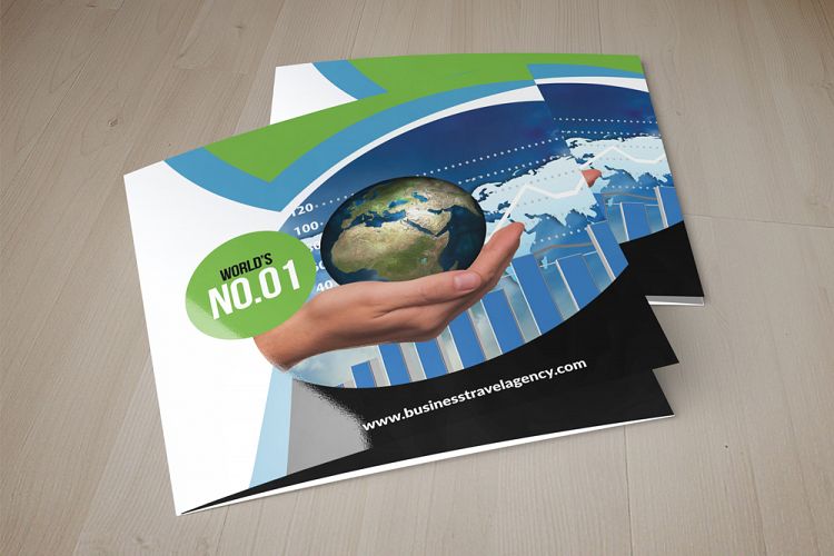 Business Social Network Square Trifold Brochure